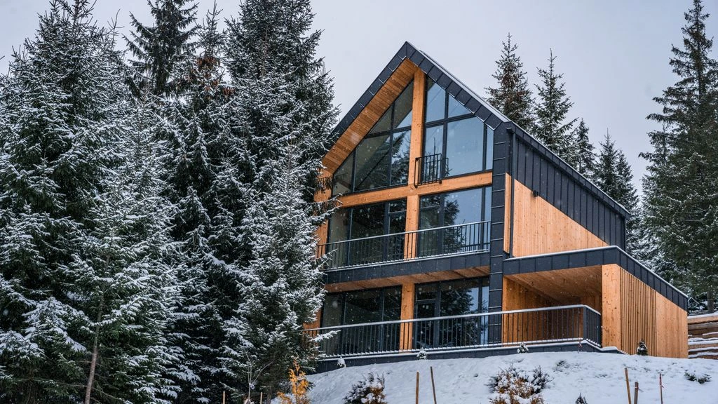 Chalet contemporain alpin bioclimatique